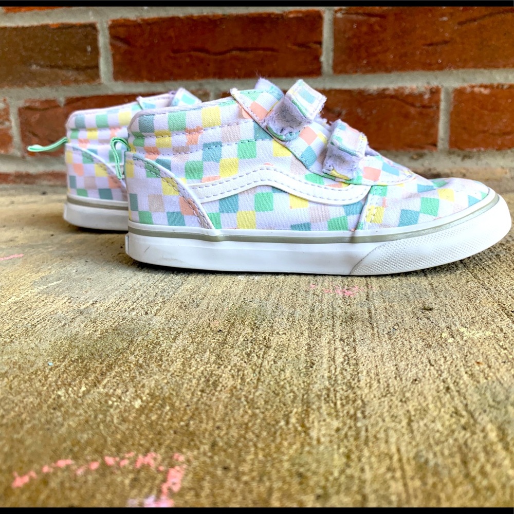 Toddler high top pastel vans